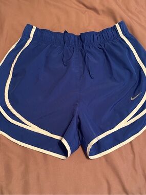 Nike Women’s Royal Blue Athletic Shorts with White Trim